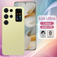 Téléphone portable S26 Ultra 5G version globale, déca-core, 108MP HD, débloqué, 16 Go + 1 To, Android 14, LTE CDMA, double SIM, prix de gros