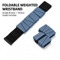 Pesi Regolabili per Polsi e Caviglie 0.5-2LB, Braccialetto Ponderato in Silicone Antiscivolo, Design Ergonomico a Triangolo, Personalizzabile OEM, Vendita all'Ingrosso