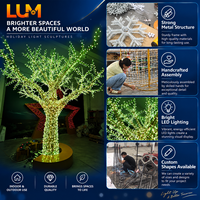 Guirlande LED Pixel, arbre artificiel lumineux 450 cm, pixels adressables pleine couleur, arbre porte-bonheur avec contrôle DMX512