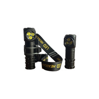 Lampe torche LED multifonction en alliage d'aluminium, à fixation sur la tête, rechargeable par USB, longue portée, détachable, pour le camping