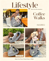 Sac de transport matelassé personnalisé avec logo pour petits chiens et chats, sac bandoulière en nylon avec sangle d'épaule réglable en mousse