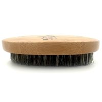 Brosse à barbe en bambou à poils de sanglier pour hommes Offre Spéciale avec logo personnalisé Brosse en bois pour barbe et moustache