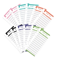 Vente en gros A5/A6 classeur papier 6 trous planificateur budgétaire feuilles de suivi des dépenses recharge de papier à feuilles mobiles organisateur de budget