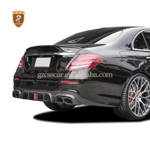 适用于梅赛德斯Bens E63 <span class=keywords><strong>W213</strong></span>胸罩-B型车身套件碳光泽后扩散器鸭尾扰流板排气罩 - Product Image 2