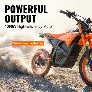 Motocicleta Todoterreno de 3000w con Neumáticos de 14/12 Pulgadas, Bicicleta Eléctrica de Montaña de 48v, Motocicleta Todoterreno de Alta Velocidad para Adultos - Product Image 1