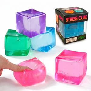Juguete Sensorial Antiestrés de TPR de Recuperación Lenta Zhaoan (Cubo de Hielo) - Listo para Enviar; un Juguete para Aliviar el Estrés para Niños y Adultos - Product Image 1