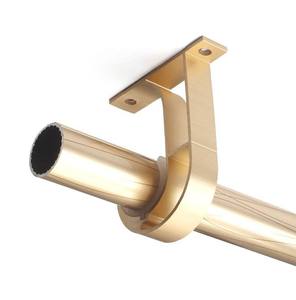 Tringle à rideau en alliage d'aluminium épais, simple et double, 1 cm, style européen, silencieuse, type romain, avec support de rail et accessoires inclus - Product Image 5