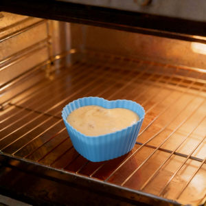 Moules en silicone antiadhésifs en forme de cœur, réutilisables, pour cupcakes et muffins, outils de pâtisserie, doublures pour gâteaux - Product Image 6