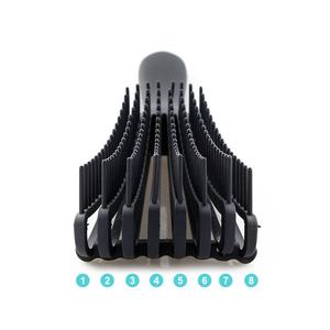 Brosse à cheveux en plastique anti-nœuds à huit rangées, type pieuvre, avec logo personnalisé, pour femmes aux cheveux bouclés, vente en gros, 5 couleurs - Product Image 4