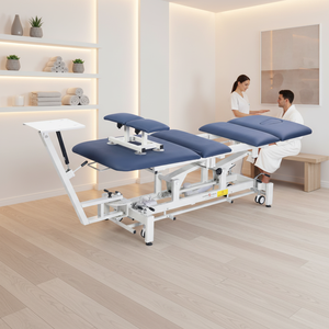 <span class=keywords><strong>Cama</strong></span> de Tracción Espinal <span class=keywords><strong>Eléctrica</strong></span> Ajustable con Marco Metálico para Quiropráctica, Masaje, Descompresión de Discos y Fisioterapia - Product Image 1