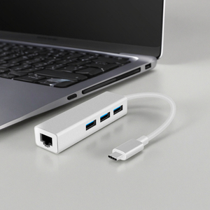 Wfyear 1000Mbps Gigabit Ethernet Adapter LAN <span class=keywords><strong>splitter</strong></span> 4 trong 1 loại C <span class=keywords><strong>USB</strong></span> Hub màn hình đứng Hub <span class=keywords><strong>USB</strong></span> Y RJ45 với lời chào <span class=keywords><strong>USB</strong></span> C - Product Image 1