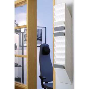 DURABLE - 1709781060 Flexiboxx 12 A4 Pantalla de pared horizontal, tamaño A4, 12 compartimentos, 348x1140x95mm - Product Image 4