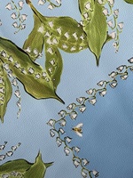 Grand tapis de mahjong en cuir floral de 31,5 pouces, élégant tapis de mahjong américain motif muguet pour la maison et les fêtes
