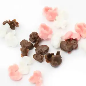 500 G/partij Leuke Kawaii Kunstmatige Hars Popcorn Voedsel Miniaturen Popcorn Charms Sieraden Maken Tafel Decoratie Props