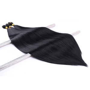 Extensions de cheveux synthétiques à haute température, lisses, pré-collées, à double trame, avec bandes adhésives, en gros - Senmu Beauty - Product Image 6