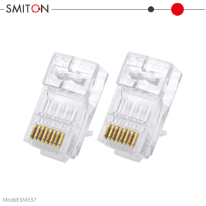 Altın Kaplama Ağ Geçişli Erkek Cat 6 Konnektör UTP 8P8C RJ45 Korumasız Modüler CAT6 CAT6A Fiş RJ45 - Product Image 6