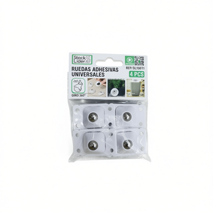 Ruedas Adhesivas Universales 4Pc 360 Degree Swivel Wheel For Furniture Door Window Rollers - Product Image 1