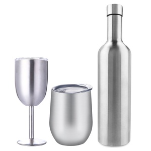 ชุดขวดไวน์สแตนเลส750มล. ชุดขวดและทัมเบลอร์สแตนเลสเฉพาะบุคคล - Product Image 1
