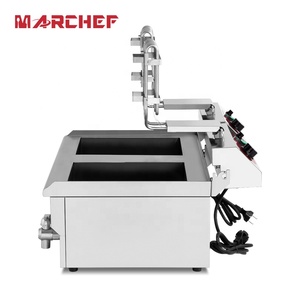 OEM High Quality CE Industrial Countertop Double Tanks 14L*2 Commercial <strong>Potato</strong> <strong>Chips</strong> Chicken <strong>Electric</strong> Deep <strong>Fryers</strong> - Product Image 3