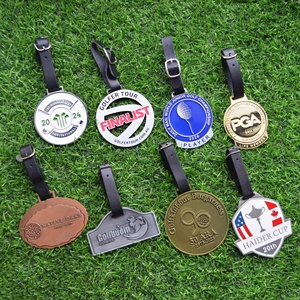 Usine Alliage <span class=keywords><strong>de</strong></span> zinc Métal <span class=keywords><strong>Golf</strong></span> Club Personnalisé Membership Bag Tag Cuivre <span class=keywords><strong>Golf</strong></span> Bag Tags Custom - Product Image 5