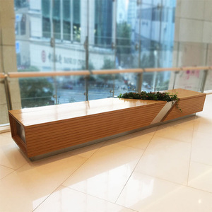 Silla de espera rectangular de madera, diseño minimalista y duradero para muebles comerciales en áreas públicas - Product Image 4