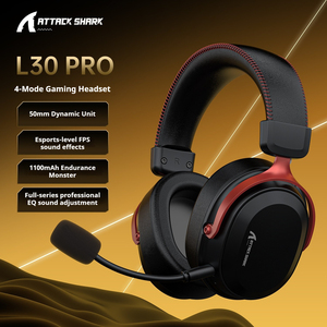 <span class=keywords><strong>Casque</strong></span> de jeu <span class=keywords><strong>sans</strong></span> <span class=keywords><strong>fil</strong></span> Attack Shark L30PRO 4-en-1 2,4 GHz/BT/3,5 mm/USB-C, faible latence pour PC PS5 <span class=keywords><strong>Switch</strong></span> Mobile - Product Image 6
