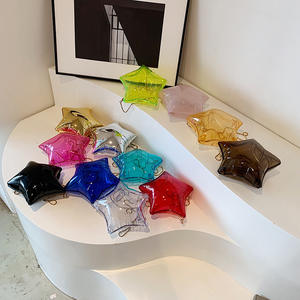 กระเป๋าถือสะพายไหล่ผู้หญิง ดีไซน์แฟชั่น ลายดาวอะคริลิค ซิปปิด  ลดราคาพิเศษจากโรงงาน - Product Image 4