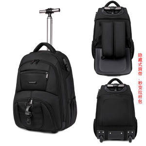 Maleta de Viaje con Ruedas, Gran Capacidad, Diseño Geométrico, para Negocios, Mochila, Maleta de Mano, Maleta con Ruedas - Product Image 1