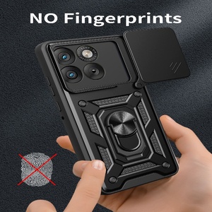 Étui de téléphone avec fenêtre coulissante pour appareil photo de style armure pour <span class=keywords><strong>Motorola</strong></span> Moto G67 Power/Edge70/G06, béquille, <span class=keywords><strong>protection</strong></span> de l'objectif coulissant, coque arrière - Product Image 4