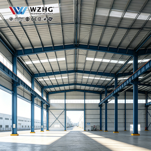Estructura Comercial de Acero Q355B de 100x200 pies (1000 m²) con Eficiencia Térmica, Fácil Instalación, Resistente al Viento, Diseño Transparente y Sostenible, Fabricante ODM - Product Image 1