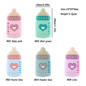 Kovict เด็กการงอกของฟันพยาบาลซิลิโคนลูกปัดขวดนมลูกปัดโฟกัส DIY ปากกาเครื่องประดับทํา DIY สร้อยข้อมือสร้อยคอหัตถกรรม - Product Image 2