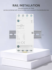 TONGO 2P Manuelles magnetisches Haushalts schütz Din Rail AC-Kontakte 110V 230V Hauptstrom kreis 2NO 1NO 1NC 2NC Din Rail 32A 40A 63A - Product Image 4