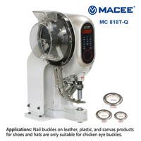 Machine à coudre automatique électrique MC 818T-Q pour boutons-pression et œillets de poulet, avec table et support