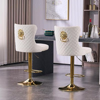 Poignées d'anneau de traction en alliage de Zinc de haute qualité en or/argent/rouge Lion de Bronze antique pour dossier de chaise pour cuisine salle à manger chambre d'hôtel