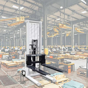 Carretillas elevadoras eléctricas de doble uso en forma de C de 2 toneladas con elevador hidráulico de 1,6/2/2 m de altura y apilador de tanque de combustible para almacenamiento y mudanza - Product Image 2