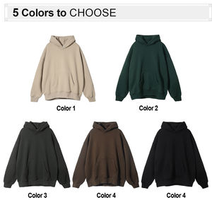 Custom Heavy 400gsm <b>Thick</b> <b>Fleece</b> Hoodie Men's Shoulder Pullover Polar <b>Fleece</b> Hoodie - Product Image 3