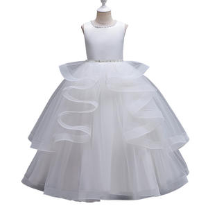 <span class=keywords><strong>Robe</strong></span> sans manches haut de gamme pour filles <span class=keywords><strong>robe</strong></span> de princesse moelleuse assistant à la <span class=keywords><strong>robe</strong></span> de soirée de l'hôte de <span class=keywords><strong>mariage</strong></span> - Product Image 5