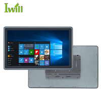 Computadora Todo en Uno de 21.5 Pulgadas, Panel PC Industrial Resistente J6412 I3 I5 I7 DC 9-36V 6 COM, Pantalla Táctil Capacitiva