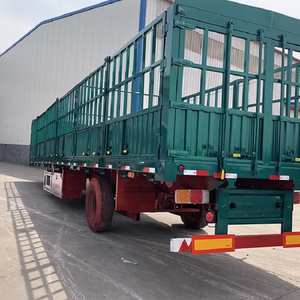 ZHONGSHENGTIANQI 2 & 3 essieux élevage semi-remorque 150 KG charge utile pour le transport d'entrepôt agricole conception de clôture latérale durable - Product Image 1