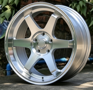 Rueda de Aleación de Aluminio RUNLUN con Múltiples Radios, 16/17/18 Pulgadas de Ancho, 7.0/7.5/8.0 CPD 4X100/5X100/5X114.3 ET38/40, Nueva, Plateada, Universal - Product Image 5