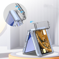Pour Samsung Galaxy Z Flip 7 porte-carte étui multi-fonctionnel Invisible support pliant charnière 3in1 housse de téléphone