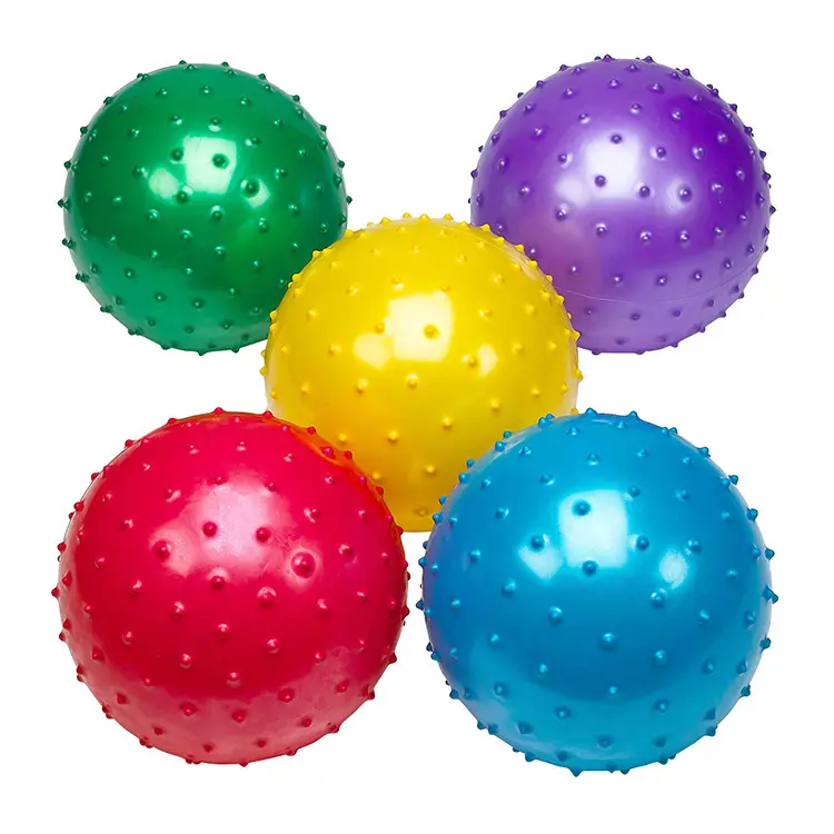 Big Knobby Balls 18 Inch Fun Bouncy Balls for Toddlers and Kids, Great for Tactile SensTactile Sensory Balls, Spiky Stress Ball