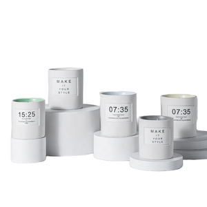 Vendita calda semplice elegante aromaterapia candela <span class=keywords><strong>di</strong></span> <span class=keywords><strong>cera</strong></span> <span class=keywords><strong>di</strong></span> <span class=keywords><strong>soia</strong></span> ceramica prodotto del produttore per Diwali festa del papà - Product Image 1