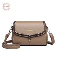 Nouveau Sac Carré à Rabat Color Block Tendance, Sacs Fourre-tout Décontractés de Luxe pour Femmes, Sac à Bandoulière en Cuir PU Design Élégant