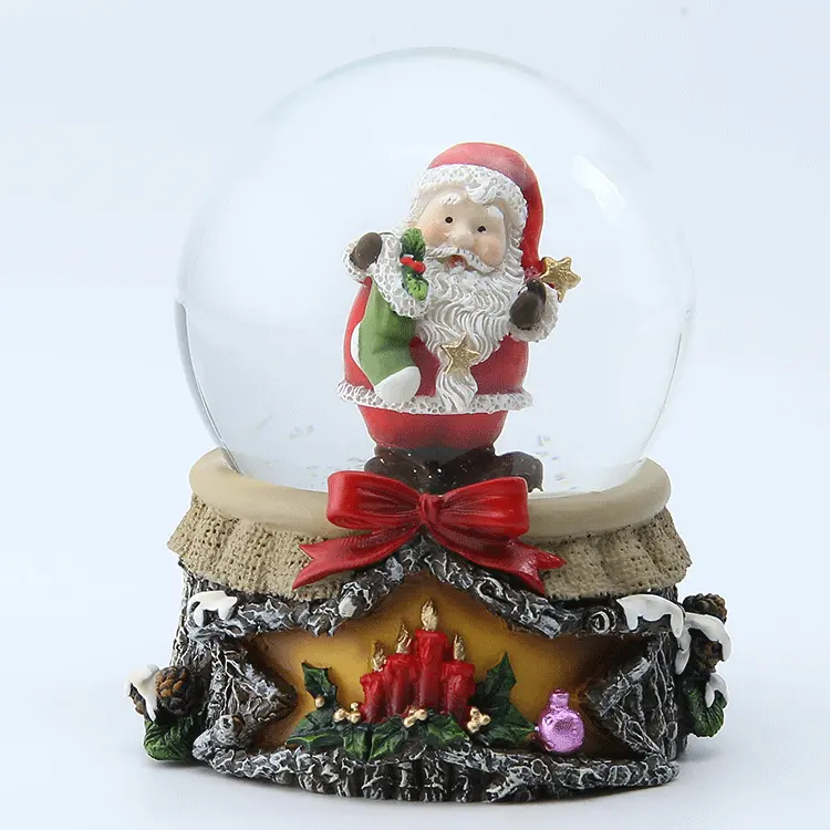 Водяной Шар, Рождественская лампа, Снежный шар, Санта-Клаус в шляпе с музыкой и светом
