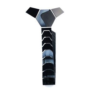 Hamocigia Custom Fashion Skinny Men Wedding Party Costume specchio in pelle <span class=keywords><strong>cravatta</strong></span> acrilica - Product Image 4