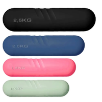 Ensemble d'haltères de fitness à domicile avec triangle en silicone et barre de gravité Options multiples pour l'exercice des bras pour hommes et femmes