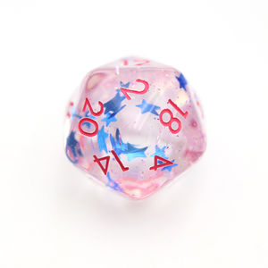 Suministro de fábrica Venta caliente 16Mm Borde suave Estrella Número rojo Poliédrico Rpg Dnd Juego de mesa Resina Dnd personalizado Dados Diseños geniales - Product Image 2
