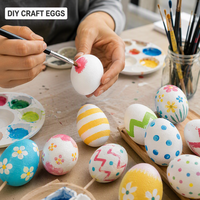 Oeuf en mousse EPS creux léger pour décor de Pâques bricolage artisanat affiche de fête pour des expressions créatives