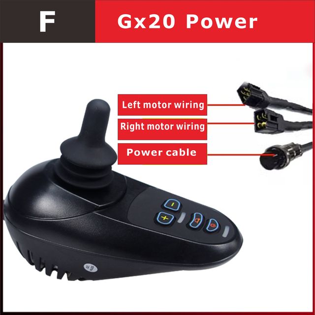 Electric Wheelchair Controller Brushed Motor Separate Type Wheelchair Joystick Controller with Brake Function DC24V
